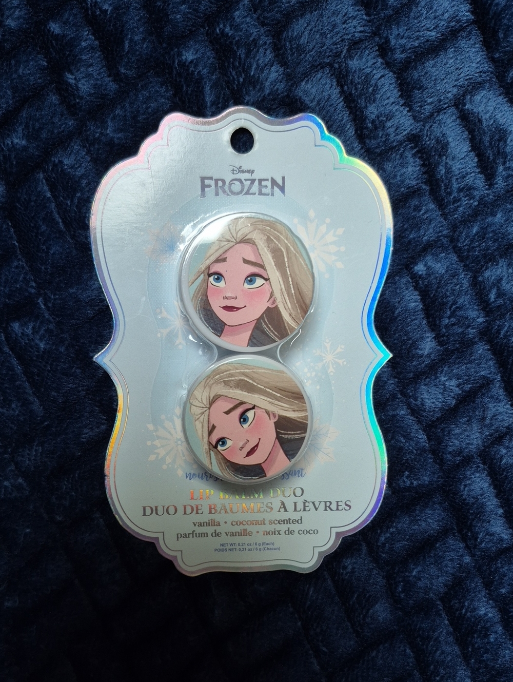 Disney Frozen Elsa Lip balm duo Vanilla And Coconut Scented New In Package